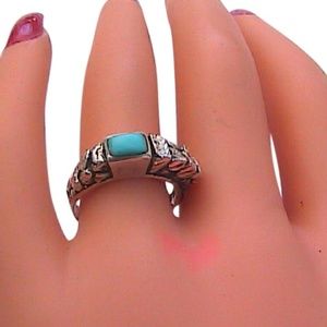 Sterling Silver Turguoise  Ring(S5)